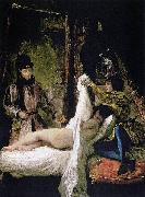 Eugene Delacroix Showing his Mistress oil painting artist